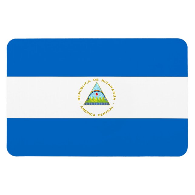 Nicaragua Flagga Magnet (Horisontell)