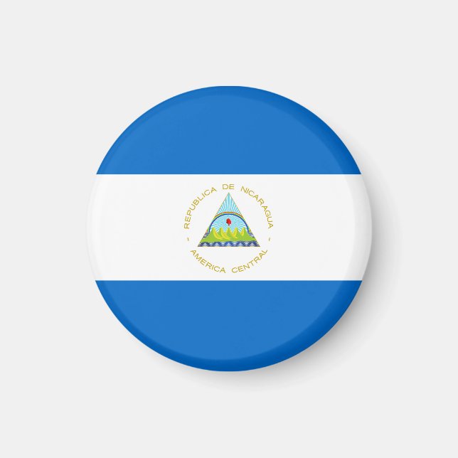 Nicaragua flagga magnet (Framsidan)