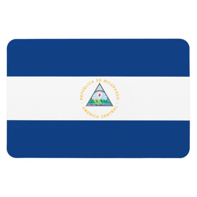 Nicaragua Flagga Magnet (Horisontell)