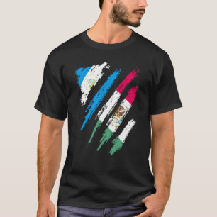 Nicaragua Flagga Mexiko Grown Patriot Land Rand T Shirt