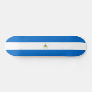Nicaragua Flagga Mini Skateboard Bräda 18,5 Cm