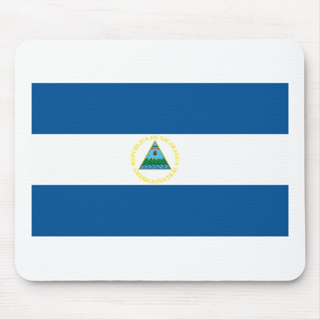 Nicaragua flagga Mousepad Musmatta (Framsidan)