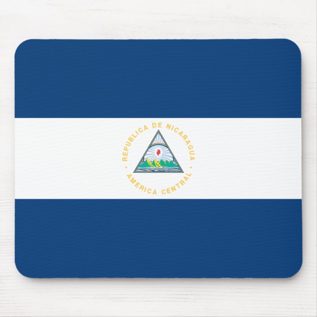 Nicaragua Flagga Musmatta (Framsidan)
