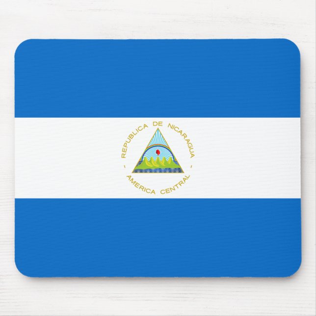 Nicaragua Flagga Musmatta (Framsidan)