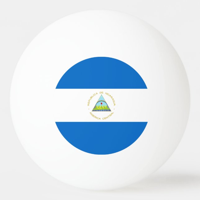 Nicaragua flagga pingisboll (Framsidan)