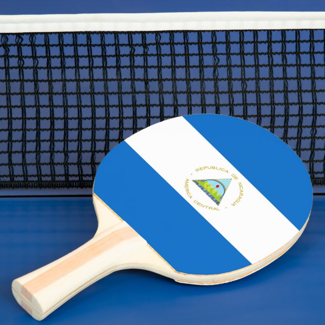 Nicaragua flagga pingisracket (Insitu)