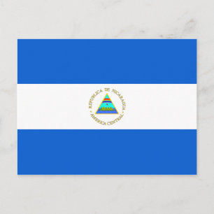 Nicaragua Flagga Postcard Vykort