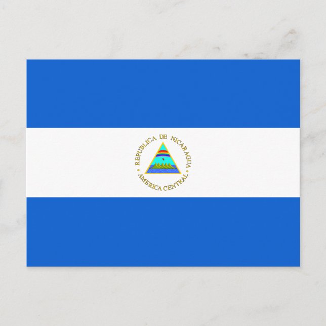 Nicaragua Flagga Postcard Vykort (Framsida)