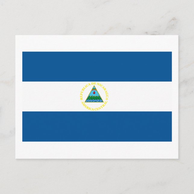 Nicaragua Flagga Postcard Vykort (Framsida)