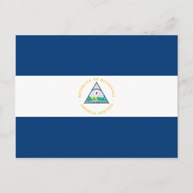 Nicaragua Flagga Postcard Vykort (Framsida)