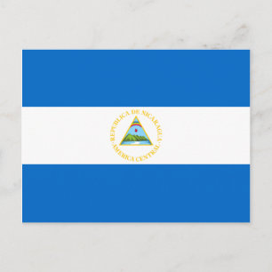Nicaragua Flagga Postcard Vykort