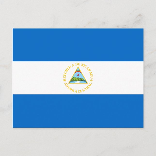 Nicaragua Flagga Postcard Vykort (Framsida)