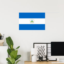 Nicaragua flagga poster