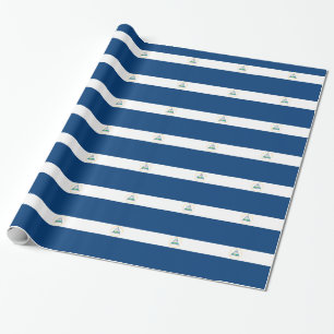 Nicaragua flagga presentpapper