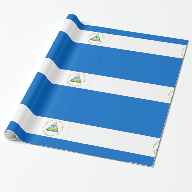 Nicaragua flagga presentpapper (Utrullad)