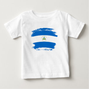Nicaragua flagga t shirt