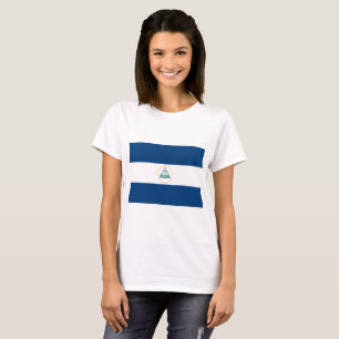 Nicaragua flagga tee