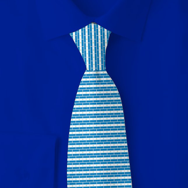 Nicaragua flagga tegelmönster slips (Skapare uppladdad)