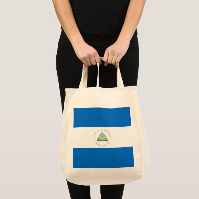 Nicaragua flagga tygkasse (Framsida (produkt))