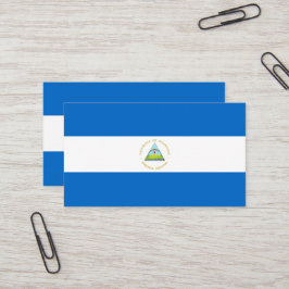 Nicaragua flagga visitkort