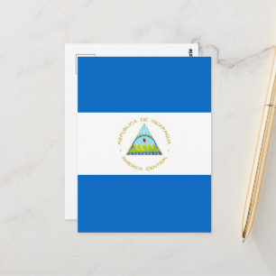Nicaragua flagga vykort
