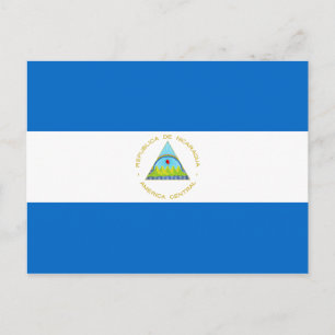 Nicaragua flagga vykort