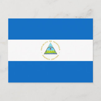Nicaragua flagga vykort
