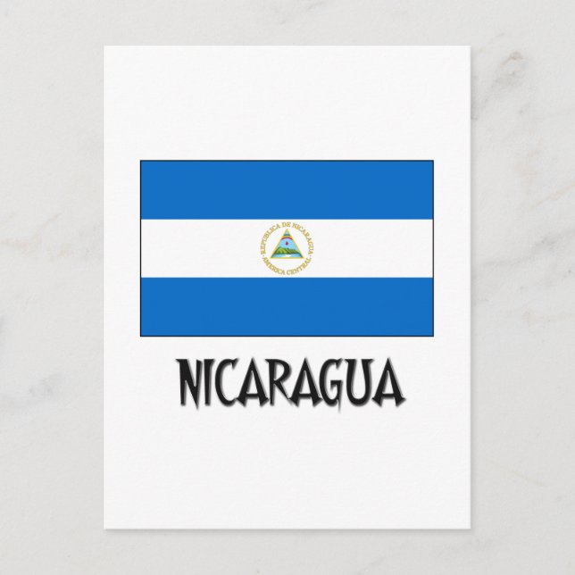 Nicaragua Flagga Vykort (Framsida)