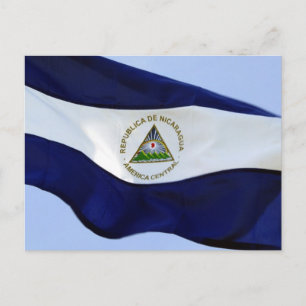 nicaragua flagga vykort