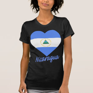 Nicaragua flaggahjärta tröja