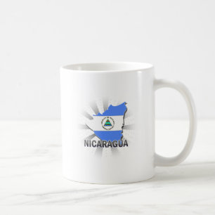 Nicaragua flaggakarta 2,0 kaffemugg