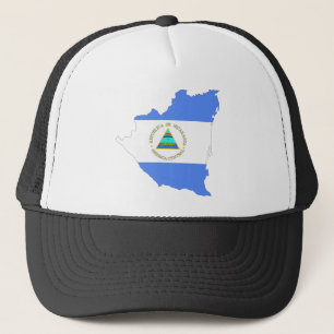 Nicaragua flaggakarta keps