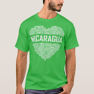 Nicaragua Heart T Shirt