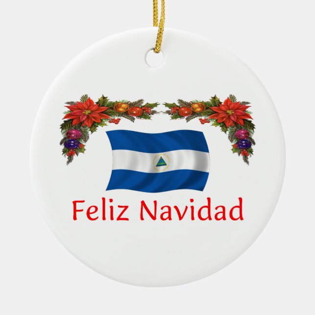 Nicaragua jul julgransprydnad keramik (Framsidan)