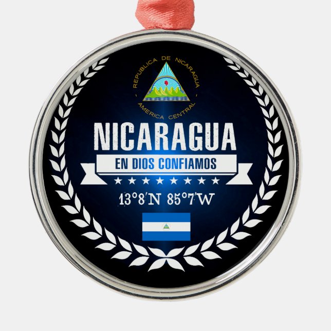 Nicaragua Julgransprydnad Metall (Framsidan)