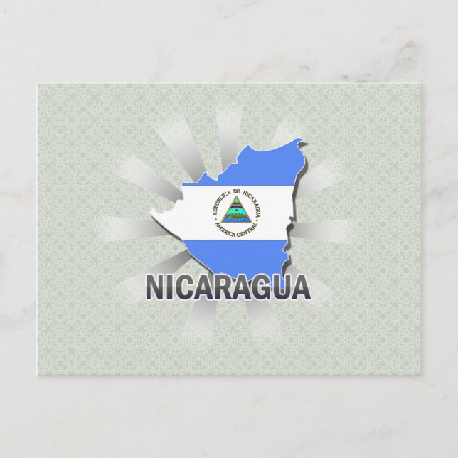Nicaragua Karta 2.0 Vykort (Framsida)