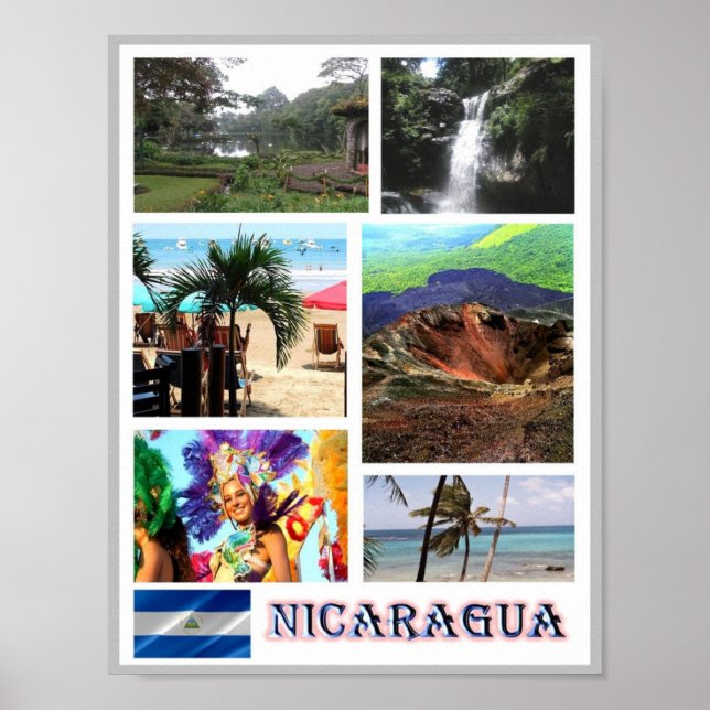 Nicaragua - Mosaic - Poster (Framsidan)