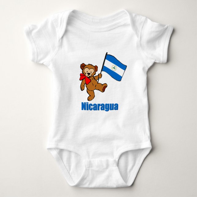 Nicaragua nalle t-shirt (Framsida)