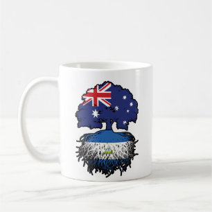 Nicaragua Nicaraguan Australien Australien Träd Kaffemugg