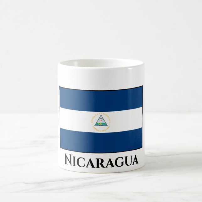 Nicaragua (Nicaraguan)-Flagga Kaffemugg (Center)