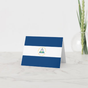 Nicaragua (Nicaraguan) Flagga Kort