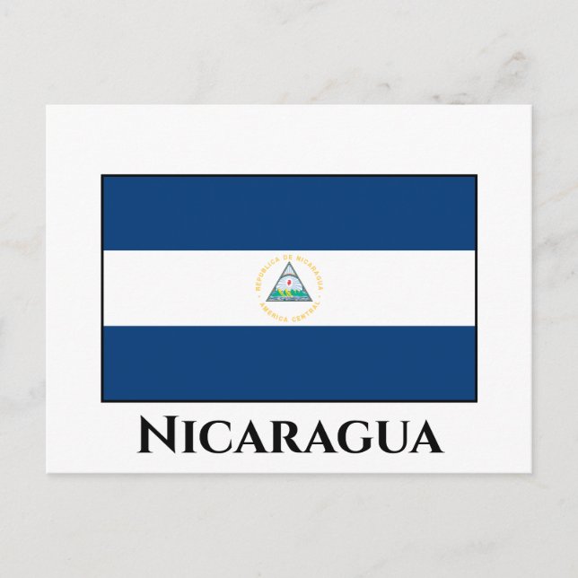 Nicaragua (Nicaraguan) Flagga Vykort (Framsida)