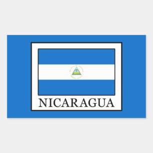 Nicaragua Rektangulärt Klistermärke