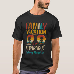 Nicaragua Strand Matchande Familjesemester 2025 T Shirt