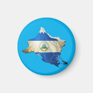 Nicaragua stylist karta magnet