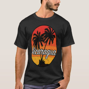 Nicaragua Sunset Handflatan Beach Souvenir T Shirt