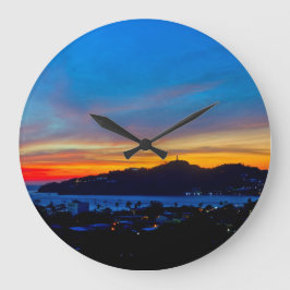 Nicaragua - Sunset  San Juan Del Sur Stor Klocka