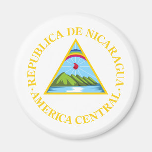 Nicaragua vapensköld magnet