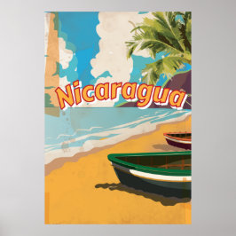 Nicaragua-Vintagen Poster semester