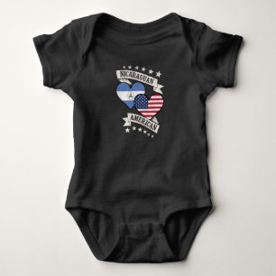 Nicaraguan American Heart Flaggor Nicaragua Americ T Shirt